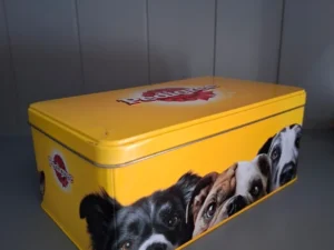 Vintage Pedigree Voorraadblik met Honden