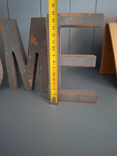 Set Decoratieve Letters 'HOME' - Industriële Look (15 cm)