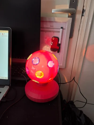 Roterende Discobal / Feestlamp op Voet - Plug & Play Sfeerverlichting
