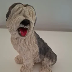 Vintage Beeldje Bobtail / Old English Sheepdog (11 cm)