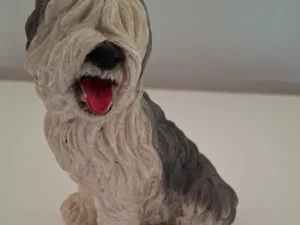 Vintage Beeldje Bobtail / Old English Sheepdog (11 cm)