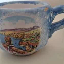 Set van 2 Vintage Italiaanse Espressokopjes | Sorrento (let op: 1 met chip)