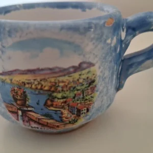 Set van 2 Vintage Italiaanse Espressokopjes | Sorrento (let op: 1 met chip)