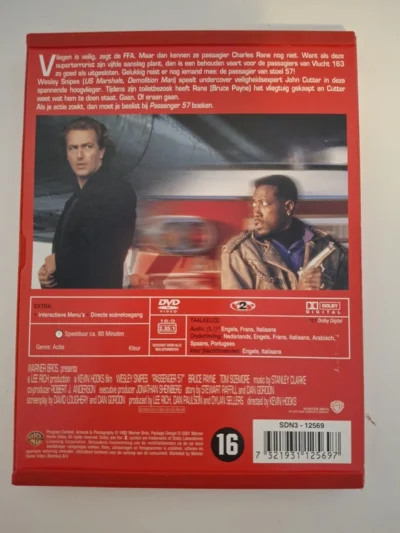 DVD Passenger 57 - Wesley Snipes - Actie Klassieker