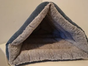 Iglo Huisje / Kattenmand - Pluche Voering - Blauwgrijs