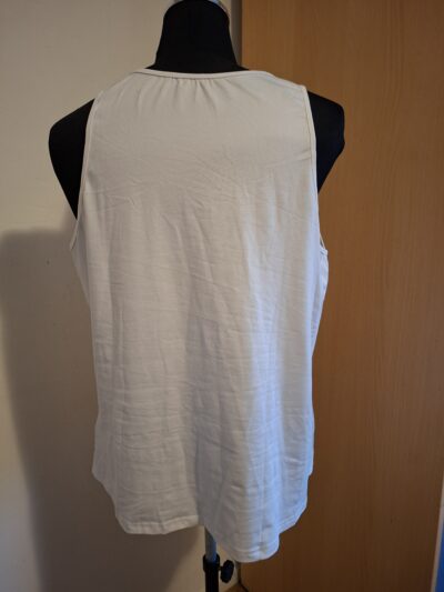 Witte Tanktop / Singlet "California" - SHEIN Curve (Maat 2XL)
