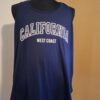 Donkerblauwe Tanktop / Singlet "California" - SHEIN Curve (Maat 2XL)