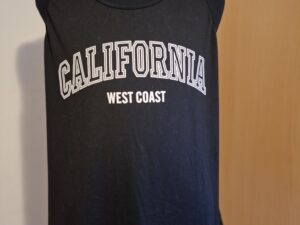 Zwarte Tanktop / Singlet "California" - SHEIN Curve (Maat 2XL)