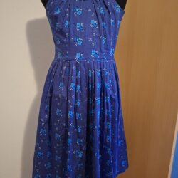 Voodoo Vixen Retro Halterjurk Bloemen & Polkadot (Maat M)