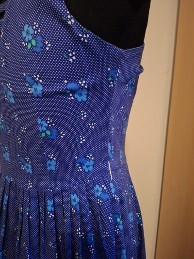 Voodoo Vixen Retro Halterjurk Bloemen & Polkadot (Maat M)