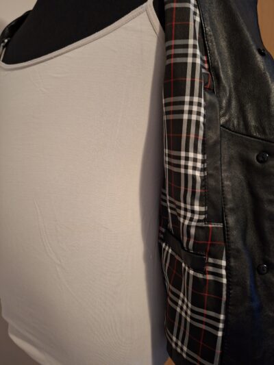 Zwart Leren Jasje / Colbert - Per Voi (Maat 38/M)