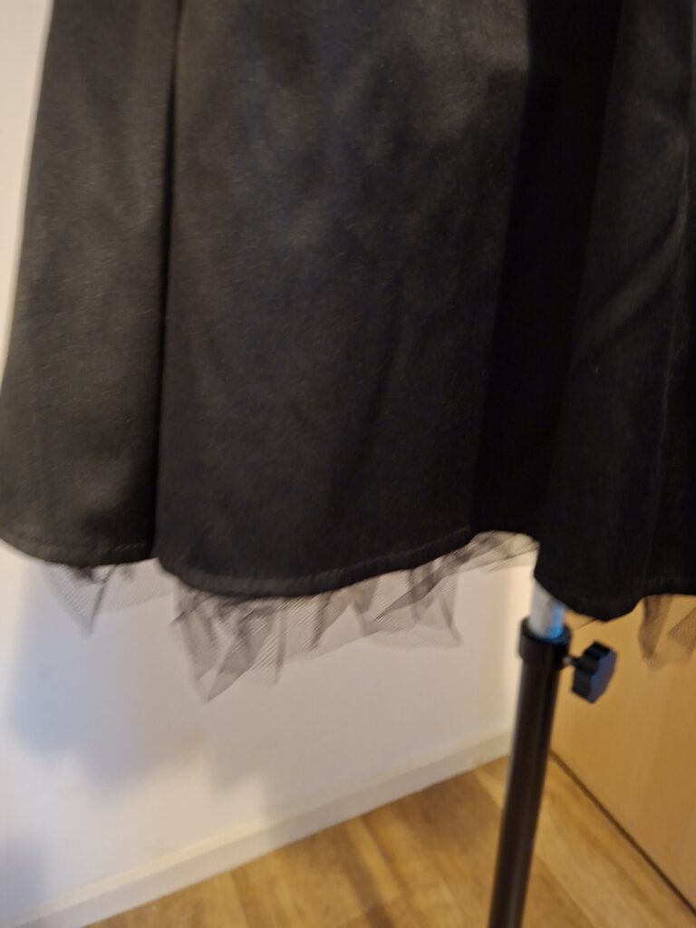 Nieuwe NAF NAF Zwarte Cocktailjurk met Tule & Strass (Maat 40)