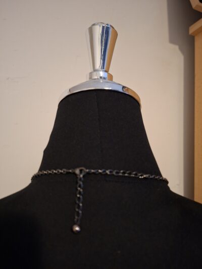 Statement Ketting met Parels, Zwarte Kralen & Filigraan