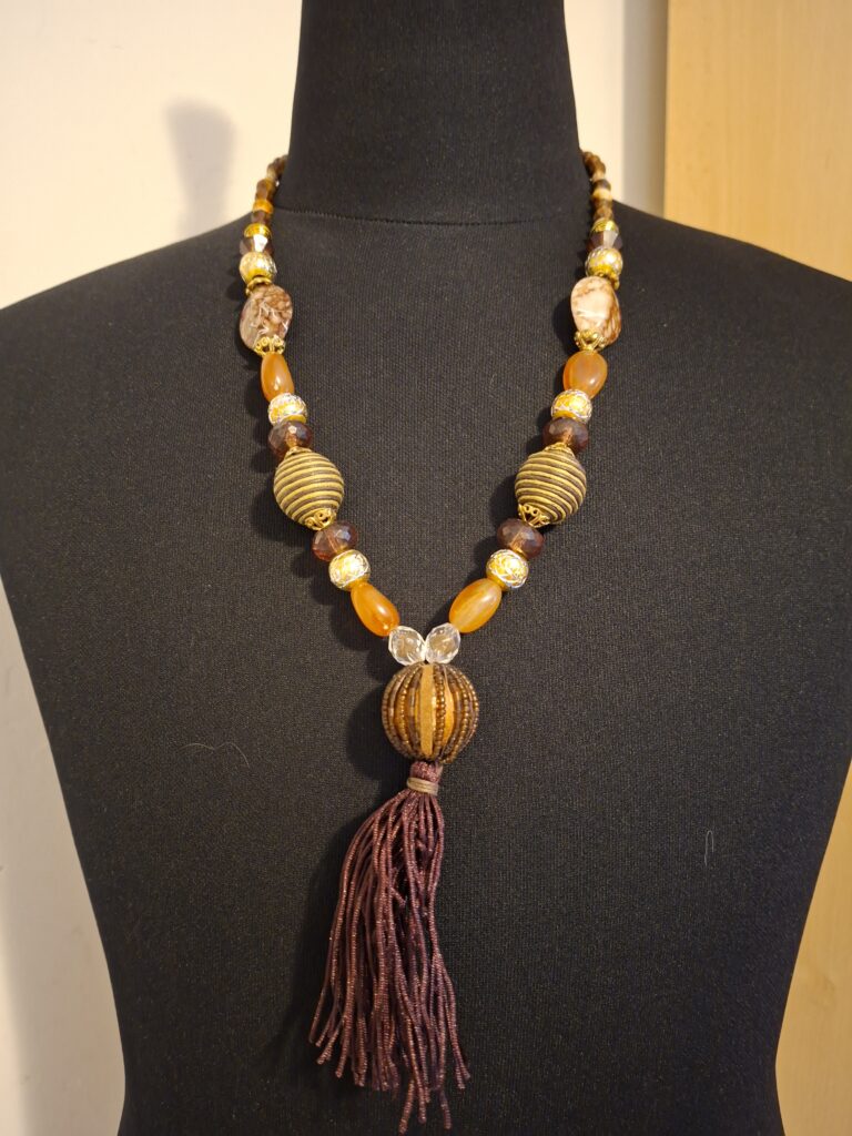 Lange Bohemian Statement Ketting met Kwast (Tassel)