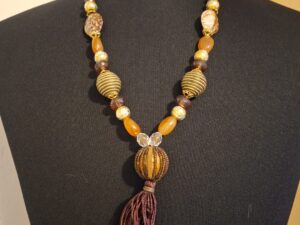 Lange Bohemian Statement Ketting met Kwast (Tassel)
