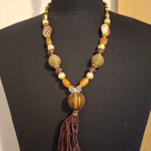 Lange Bohemian Statement Ketting met Kwast (Tassel)
