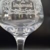 Set van 2 Lindemans Lambic Bierglazen op Voet - 25cl - Art Nouveau Stijl