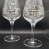 Set van 2 Lindemans Lambic Bierglazen op Voet - 25cl - Art Nouveau Stijl