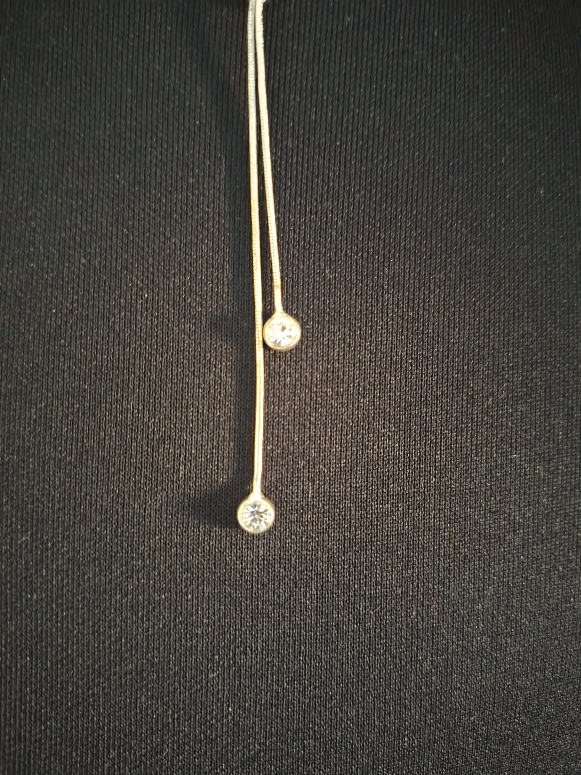 Elegante Y-Ketting / Lariat Ketting met Strass - Zilverkleurig - Kruidvat - Afbeelding 4