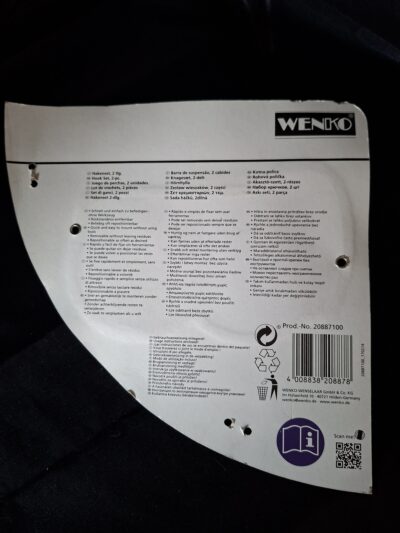 Wenko Hoekrekje Badkamer - Vacuum-Loc Systeem - Bevestigen Zonder Boren