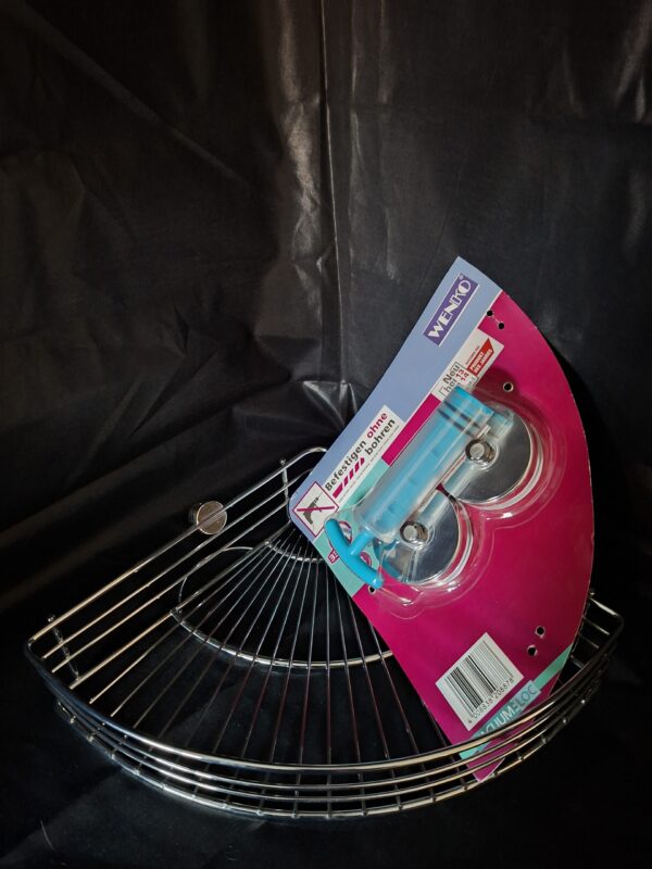 Wenko Hoekrekje Badkamer - Vacuum-Loc Systeem - Bevestigen Zonder Boren