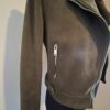 Trendy Olijfgroen Bikerjack / Suède-look Jasje - Primark - Maat 36