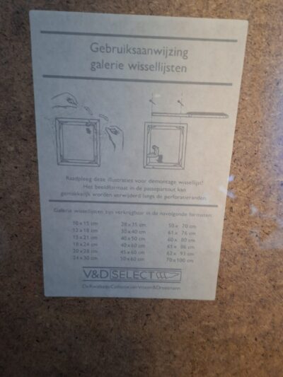 Set van 2 Goudkleurige Galeriewissellijsten - 30x40 cm - V&D Select