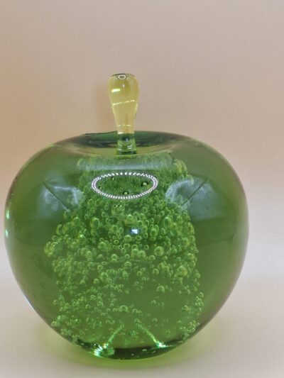 Royal Leerdam Glazen Appel - Handgemaakt Kristal (Groen)