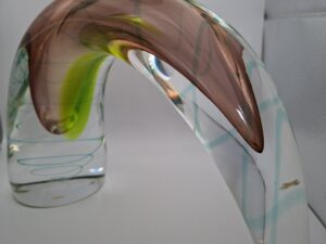 Grote Murano Glas Sculptuur 'Arcobaleno' (Boog)