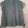 ONLY Groene Blouse Stippen Ruches Transparant Maat S