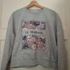 ONLY Le Marais Sweater Grijs Bloemenprint Maat S