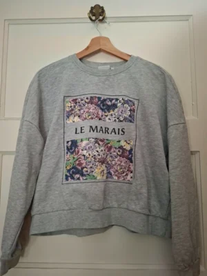 ONLY Le Marais Sweater Grijs Bloemenprint Maat S
