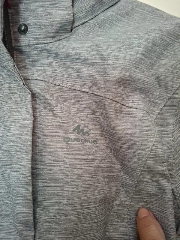 Decathlon Quechua Wandeljas Grijs Waterdicht Dames Maat S - Afbeelding 7