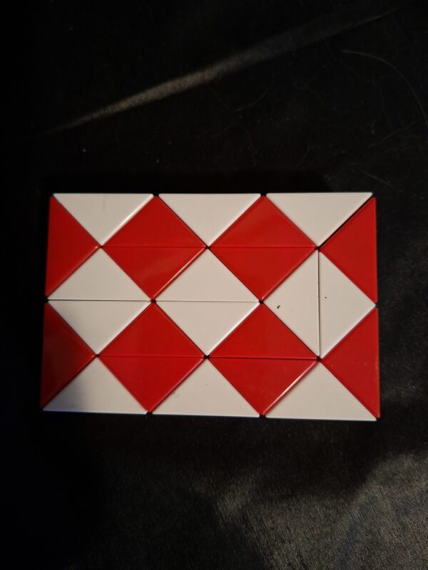 Nostalgische Rubik's Snake / Magic Ruler (Rood-Wit)