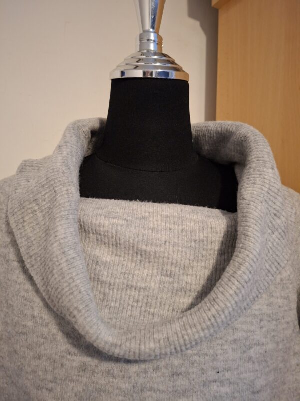 H&M Gebreide Trui met Col (Grijs - Maat XS)