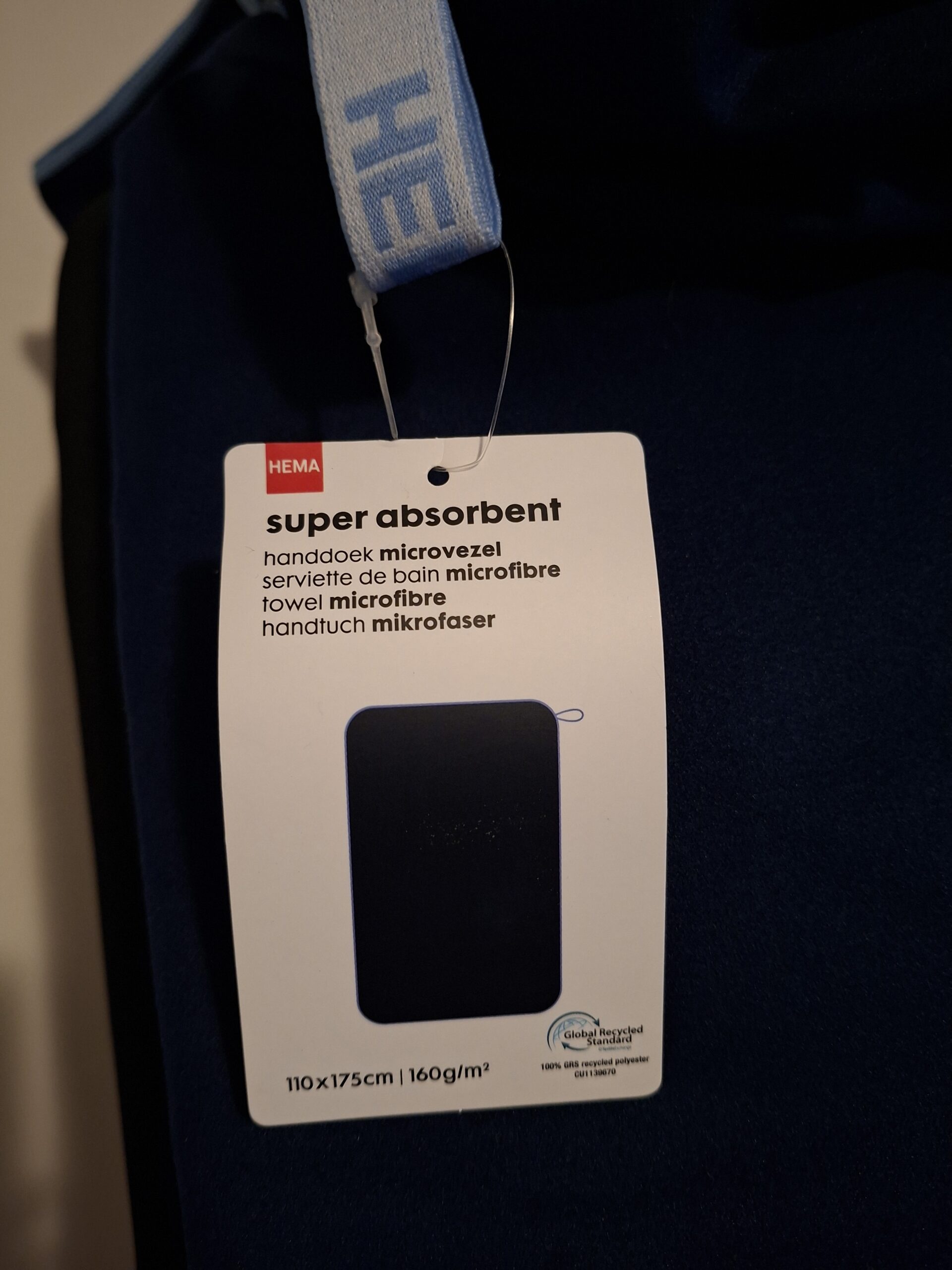 HEMA Super Absorberende Microvezel Handdoek (110x175 cm) - Afbeelding 2
