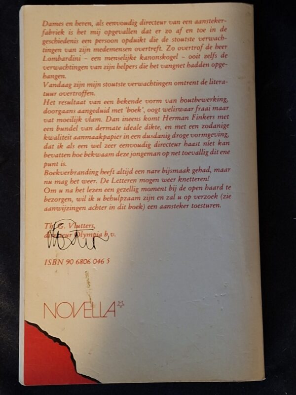 Herman Finkers Verhalen voor in het Haardvuur Novella 1987 Cabaret