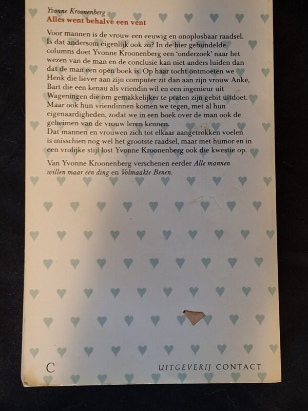 Yvonne Kroonenberg Alles Went Behalve Een Vent Contact 1989 Columns