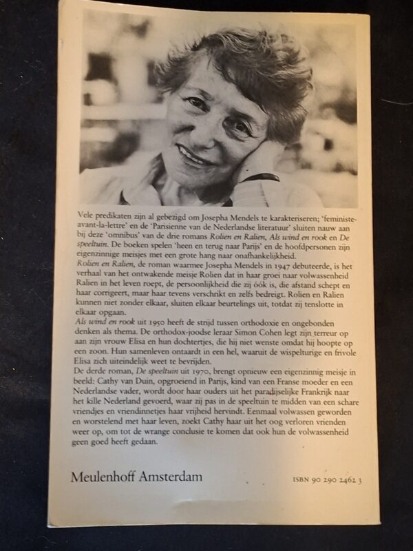20251203_105820 Josepha Mendels Spel is het Leven Drie Romans Meulenhoff 1985