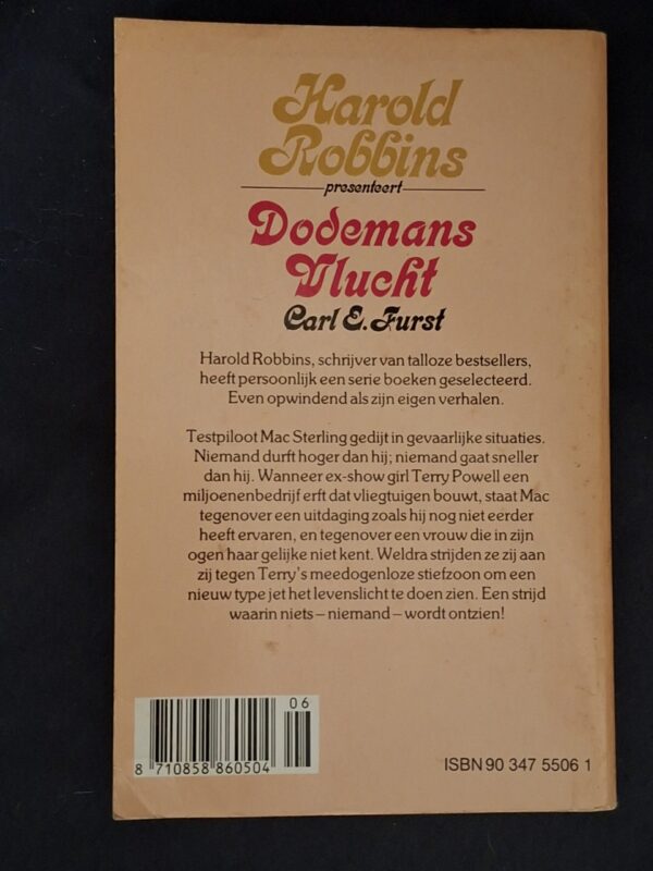 20251203_110432 Carl G. Durst Dodemans vlucht Presentboek Harold Robbins 1990