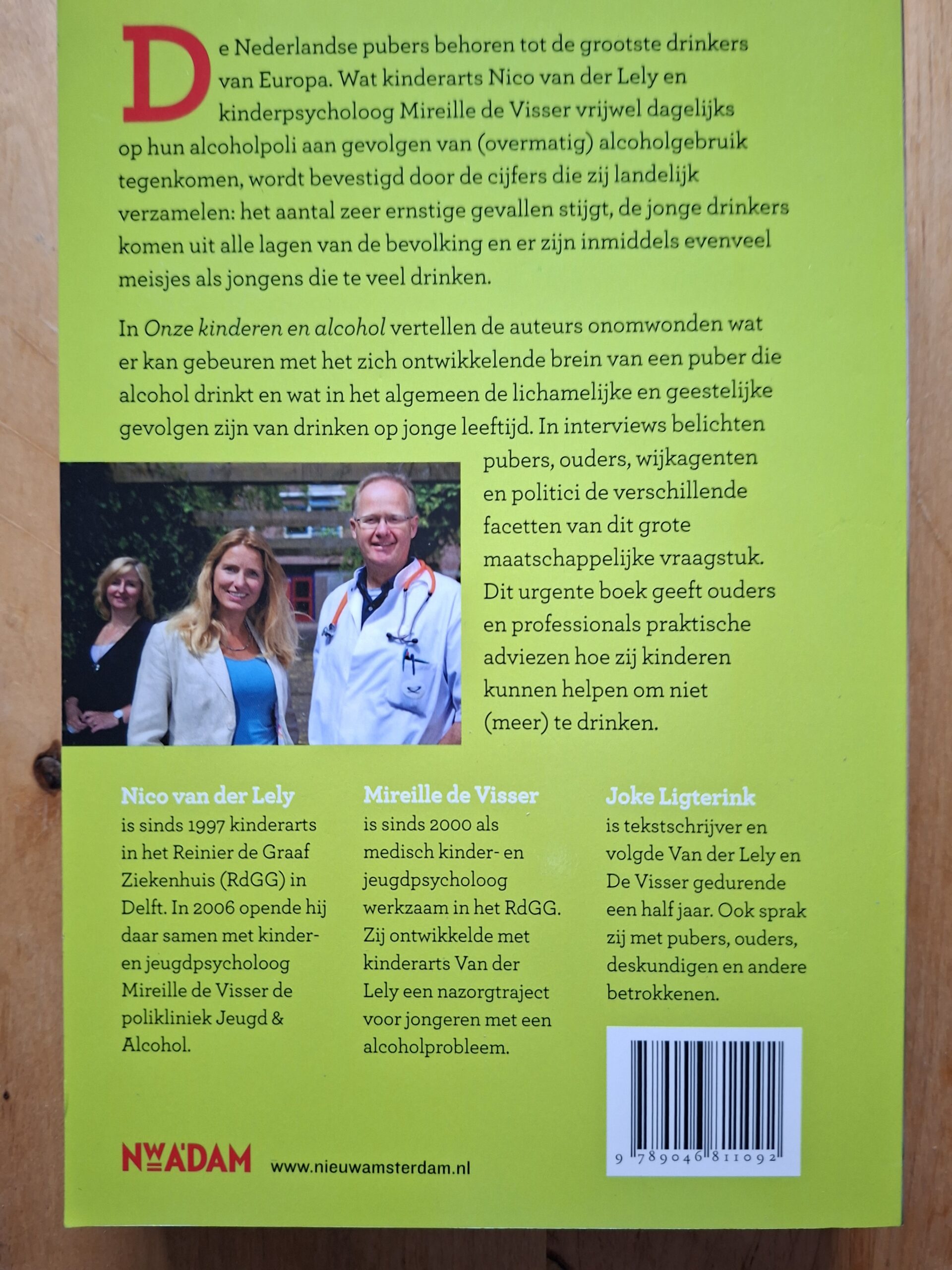 Onze Kinderen en Alcohol Van der Lely De Visser Ligterink NW Adam - Afbeelding 2