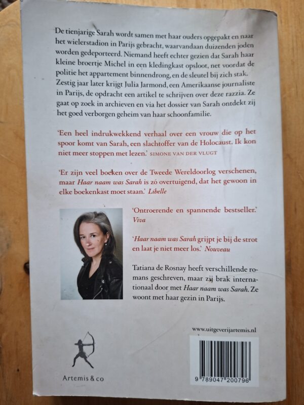 Tatiana de Rosnay Haar Naam Was Sarah Artemis Bestseller Holocaust