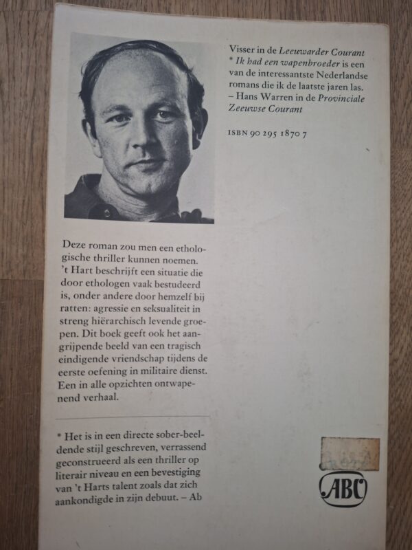 Maarten 't Hart Ik Had Een Wapenbroeder Ethologische Thriller Grote ABC
