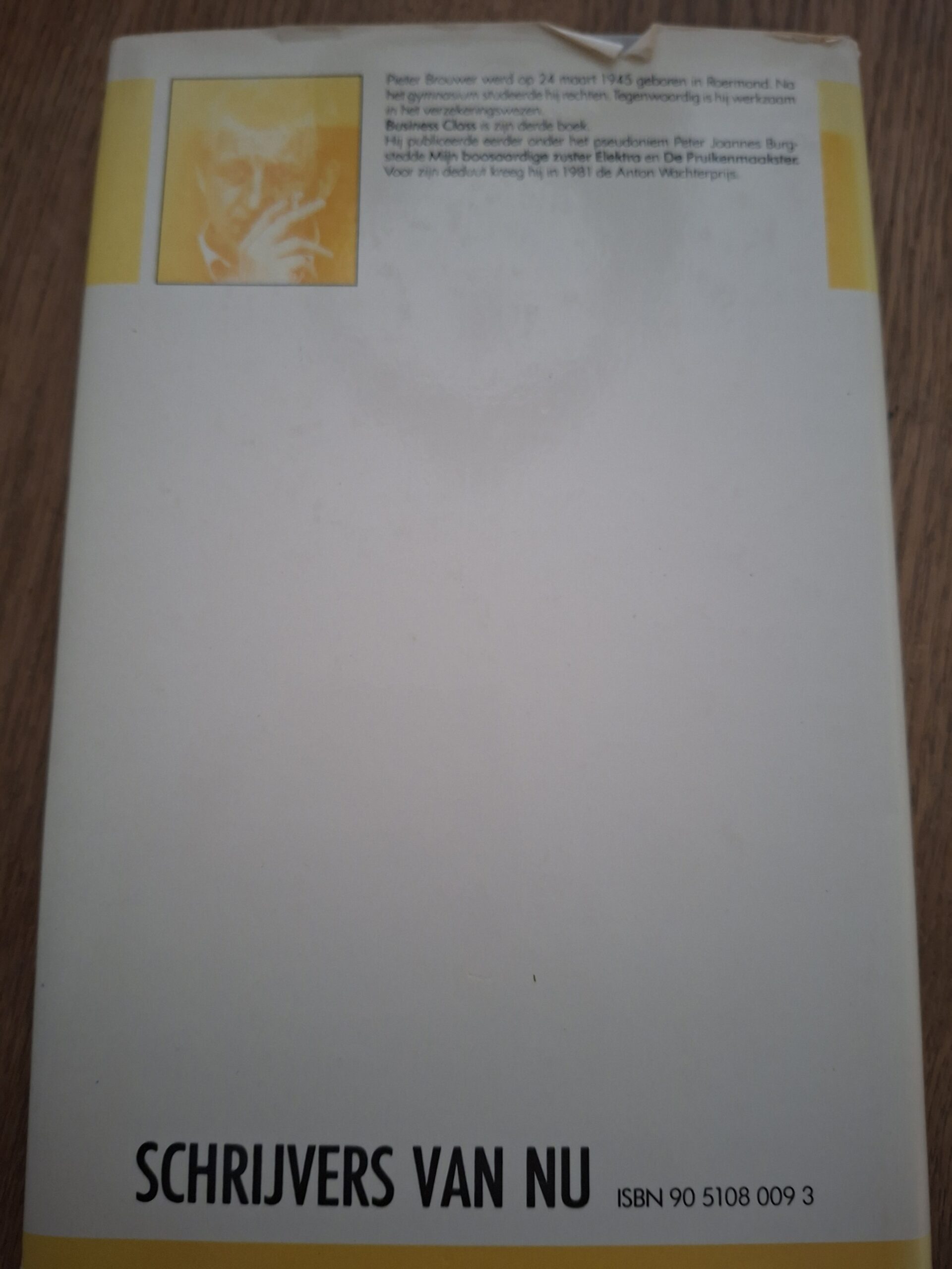 Pieter Brouwer Business Class Schrijvers van Nu Debuutroman - Afbeelding 2