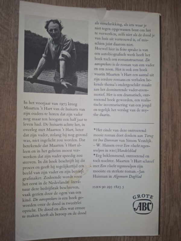 Maarten 't Hart De Aansprekers Roman Vader-Zoon Grote ABC