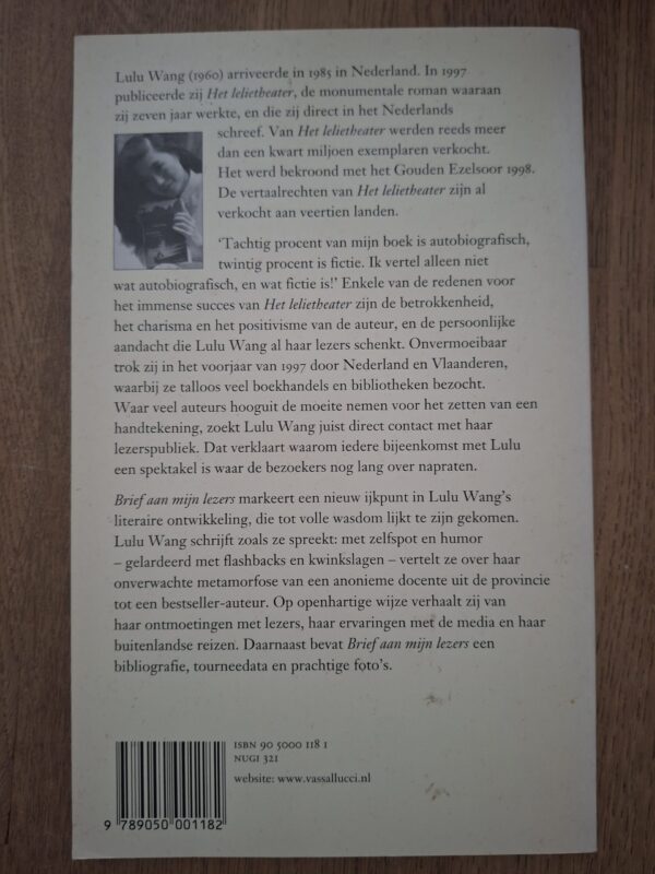 Lulu Wang Brief Aan Mijn Lezers Gouden Ezelsoor 1998 Bestseller