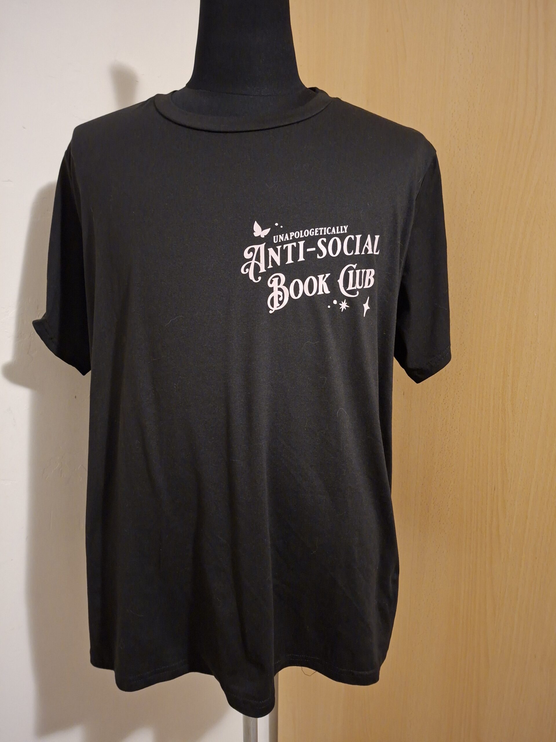 Zwart T-Shirt Unapologetically Anti-Social Book Club Making Friends Maat 2XL - Afbeelding 2