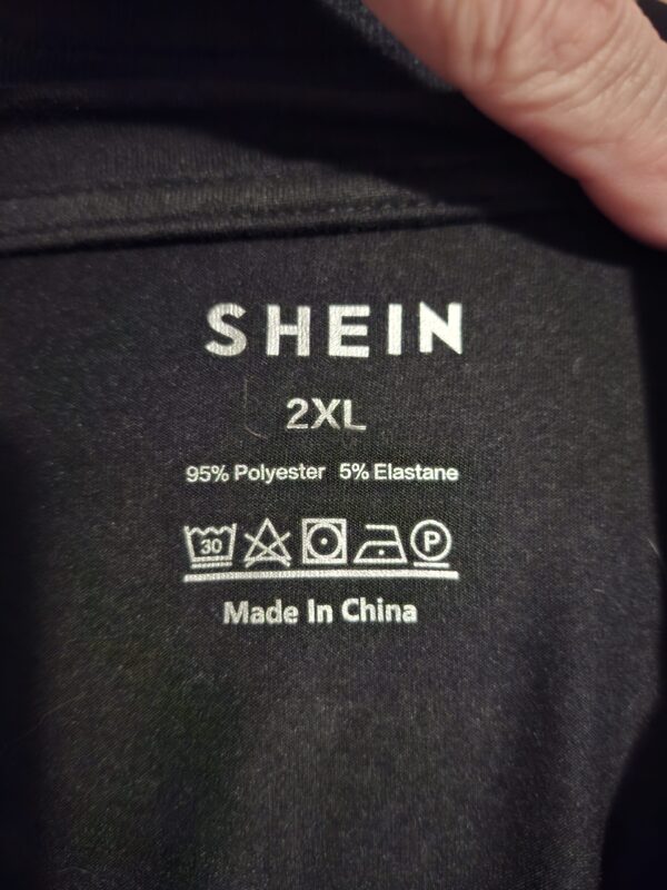 Zwart T-Shirt Don't Like Me Statement Shein Maat 2XL