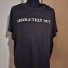Zwart T-Shirt Absolutely Not Print Shein Curve Maat 2XL