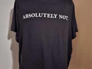 Zwart T-Shirt Absolutely Not Print Shein Curve Maat 2XL